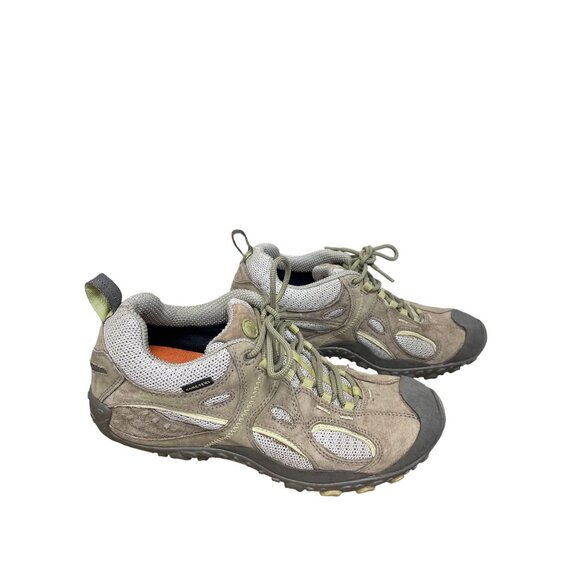 Merrell Goretex Wms brown suede hiking running trails sneakers Sz 8.5 SKU 9750 - Picture 3 of 16